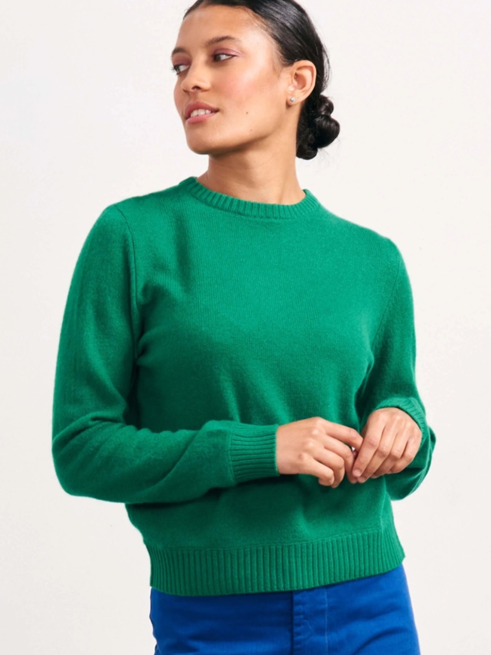 JUMPER 1234 Crop Crew Cashmere
Sweater Size 1/XS